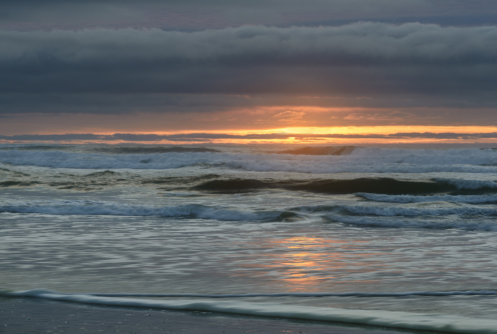 Sunset Waves by jgpittenger