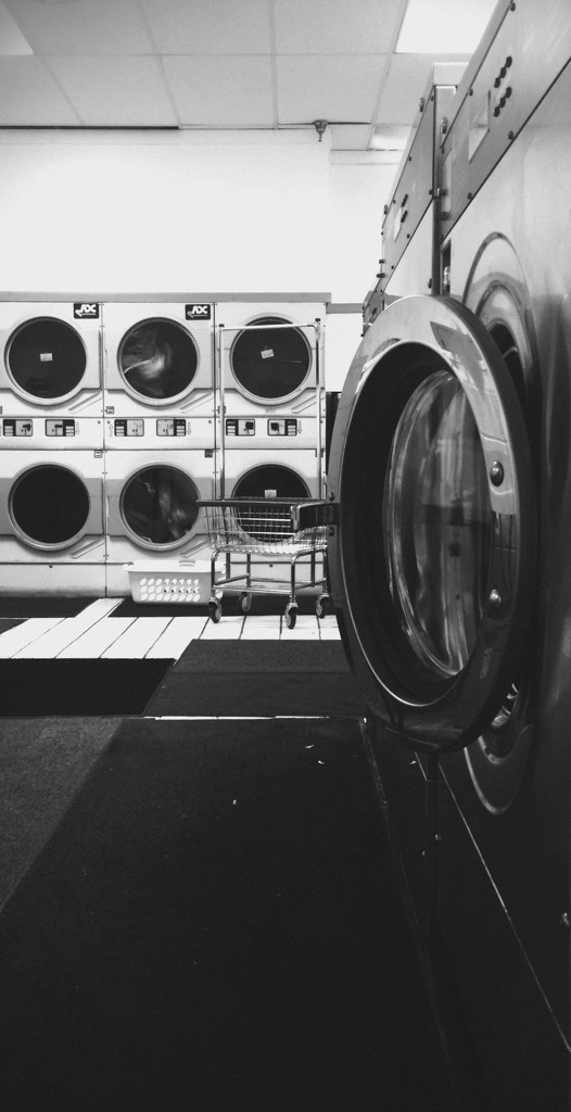 Day 78:  Thursday Night at the Laundromat  by sheilalorson