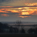 Kansas Fog and Sunrise by kareenking