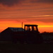 Tractor and Kansas Sunset by kareenking