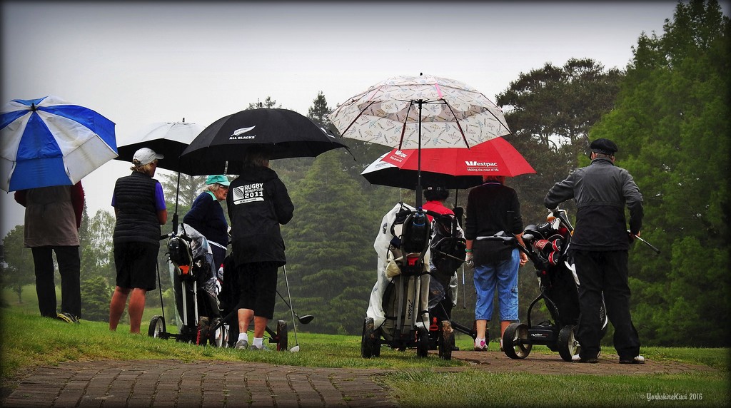 Golfers in the rain by yorkshirekiwi