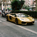 Golden Lamborghini Aventador by jborrases