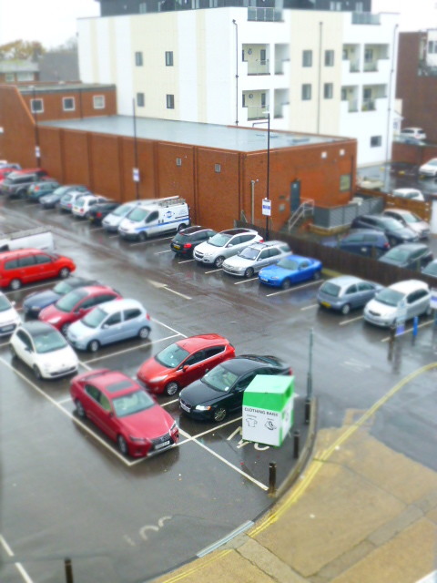 Tilt-shift 1 (another view from staff room through window!) by 30pics4jackiesdiamond