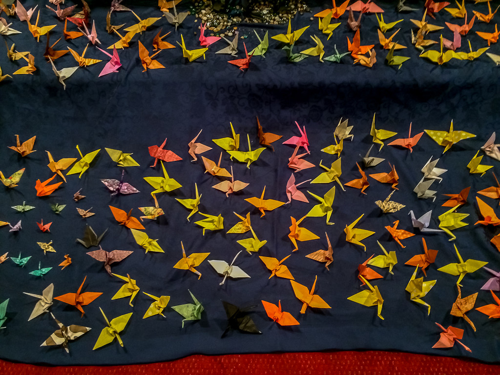 One thousand origami Cranes by joansmor