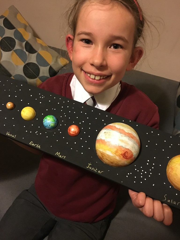 Lottie's Solar System Model by cookingkaren