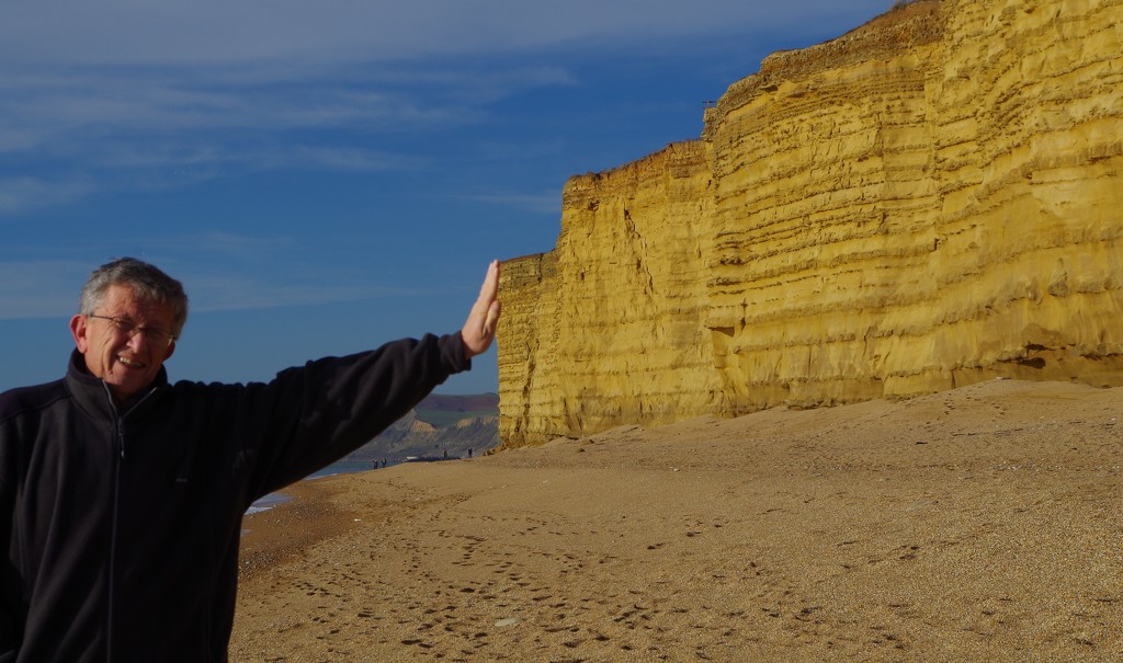 Holding up the Broadchurch Cliffs by 30pics4jackiesdiamond
