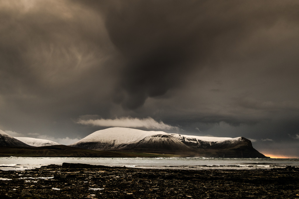 snow and cloud over Hoy by ingrid2101