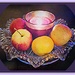 Fruit and candle  by beryl
