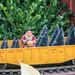 Santa in a model train by rminer