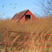 Red Barn and Fence by kareenking