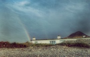 5th Dec 2016 - rainbow, house, pointy mountain