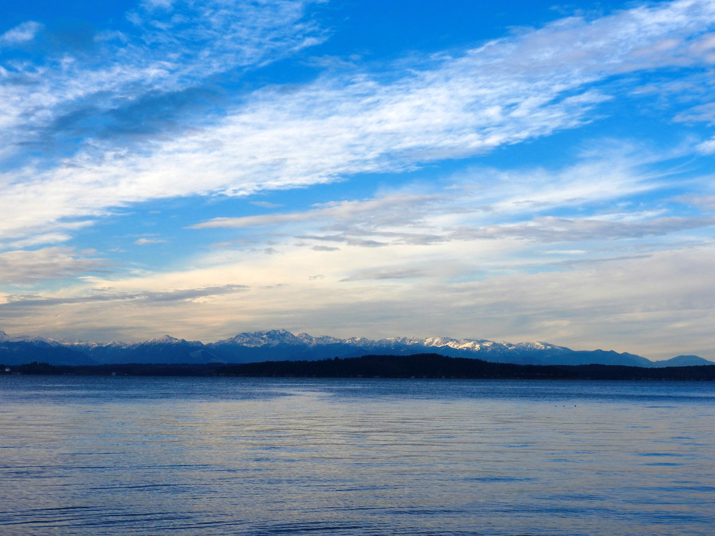 Olympic Mountains by seattlite