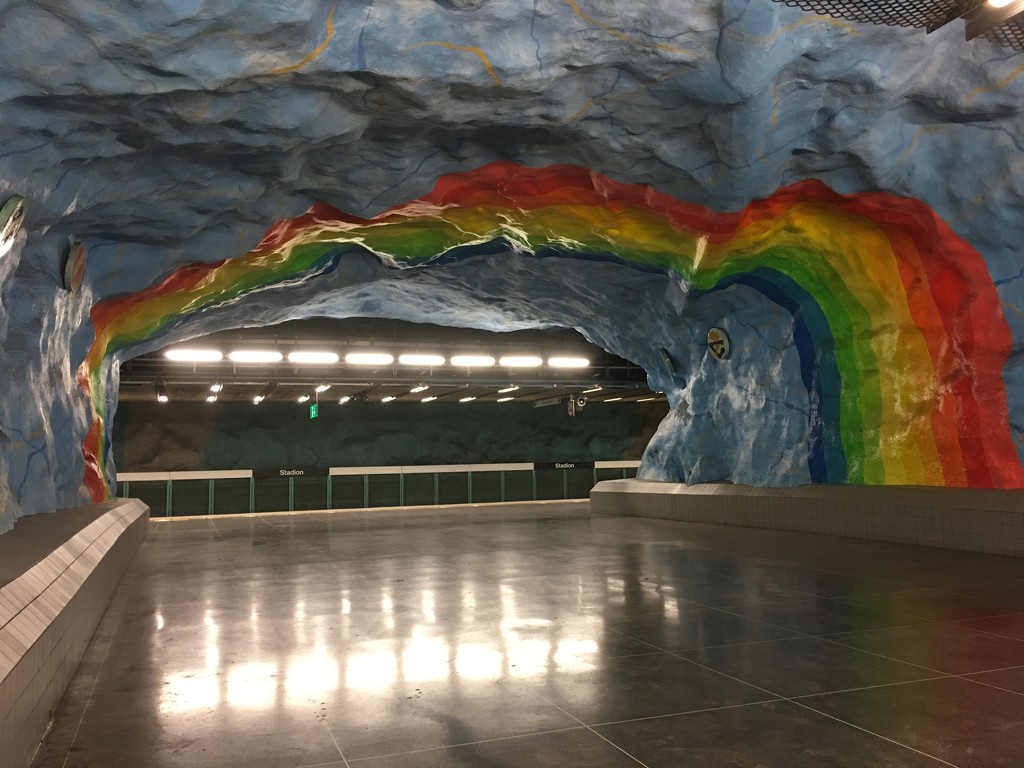 Stockholm subway station  by clay88