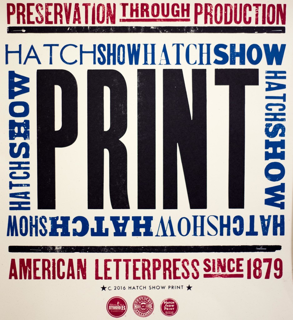 Hatch Show Print Shop Sign by jyokota