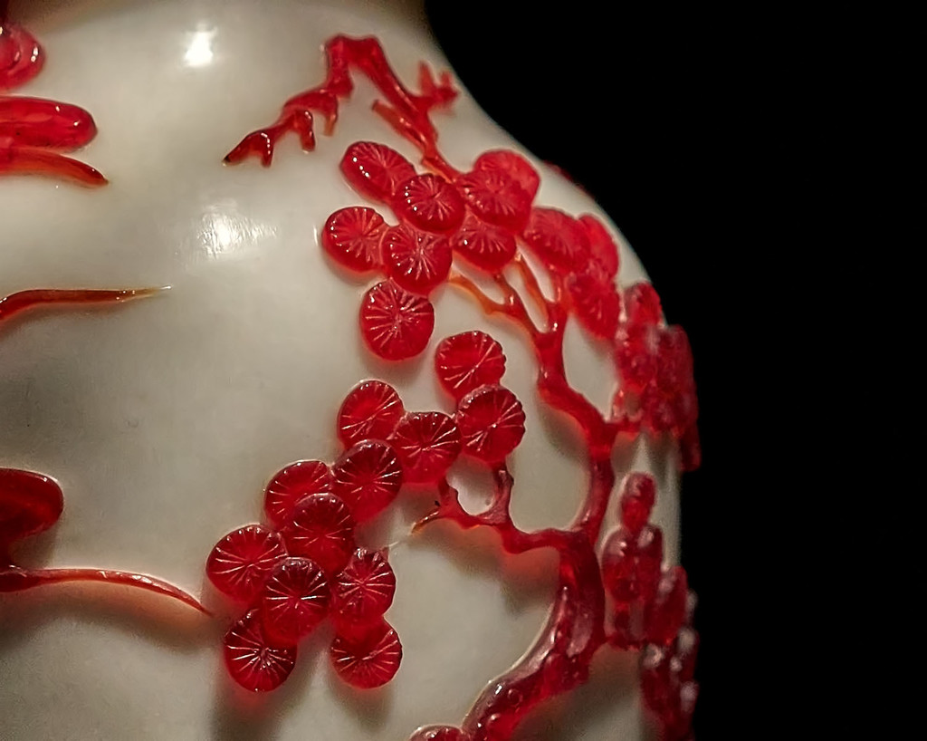 Detail from Red Cream Vase by gardencat