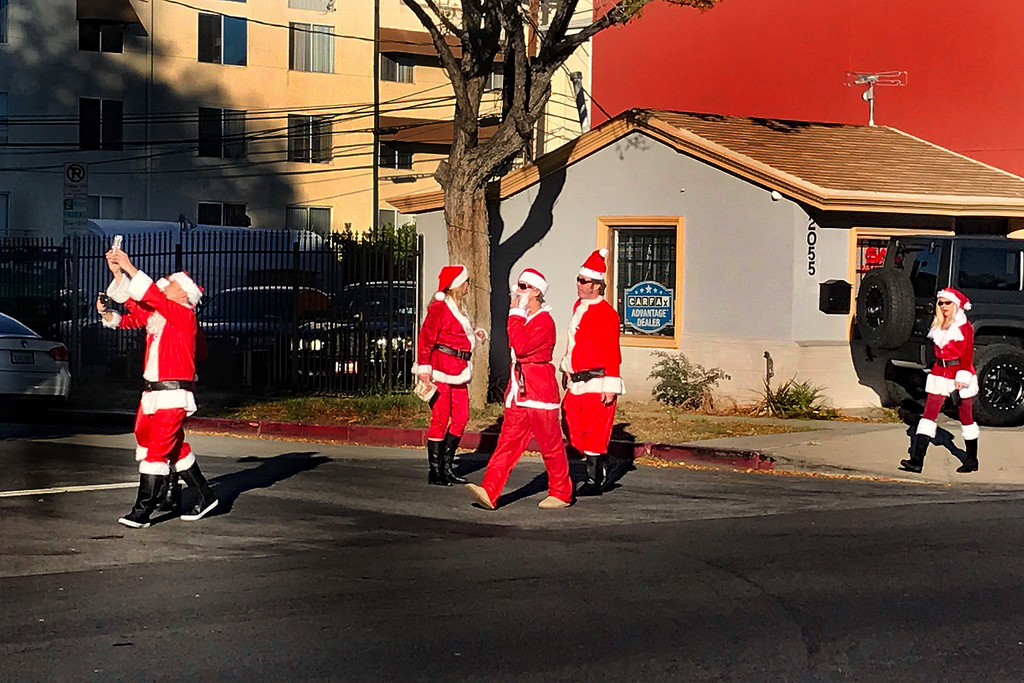 Santas on Parade by jaybutterfield