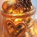 Jar of Golden Baubles by cookingkaren