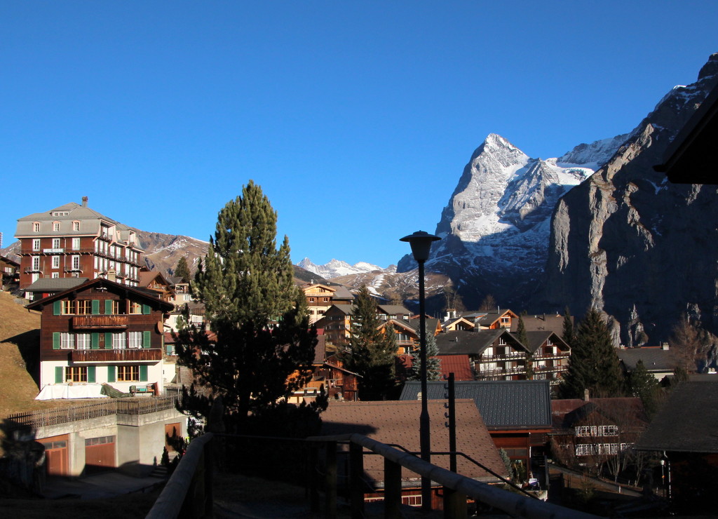 Murren village and the Eiger by busylady