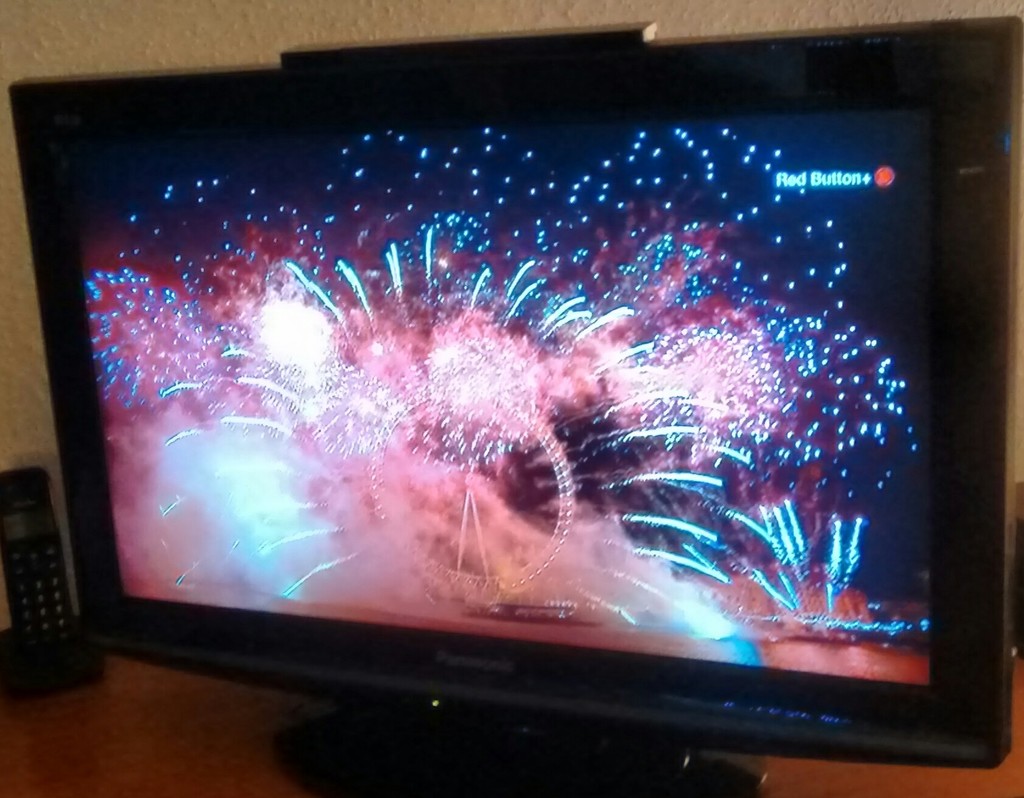 New year's Eve fireworks on TV by cpw