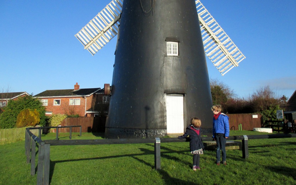 "London" grandkids outside the mill by g3xbm