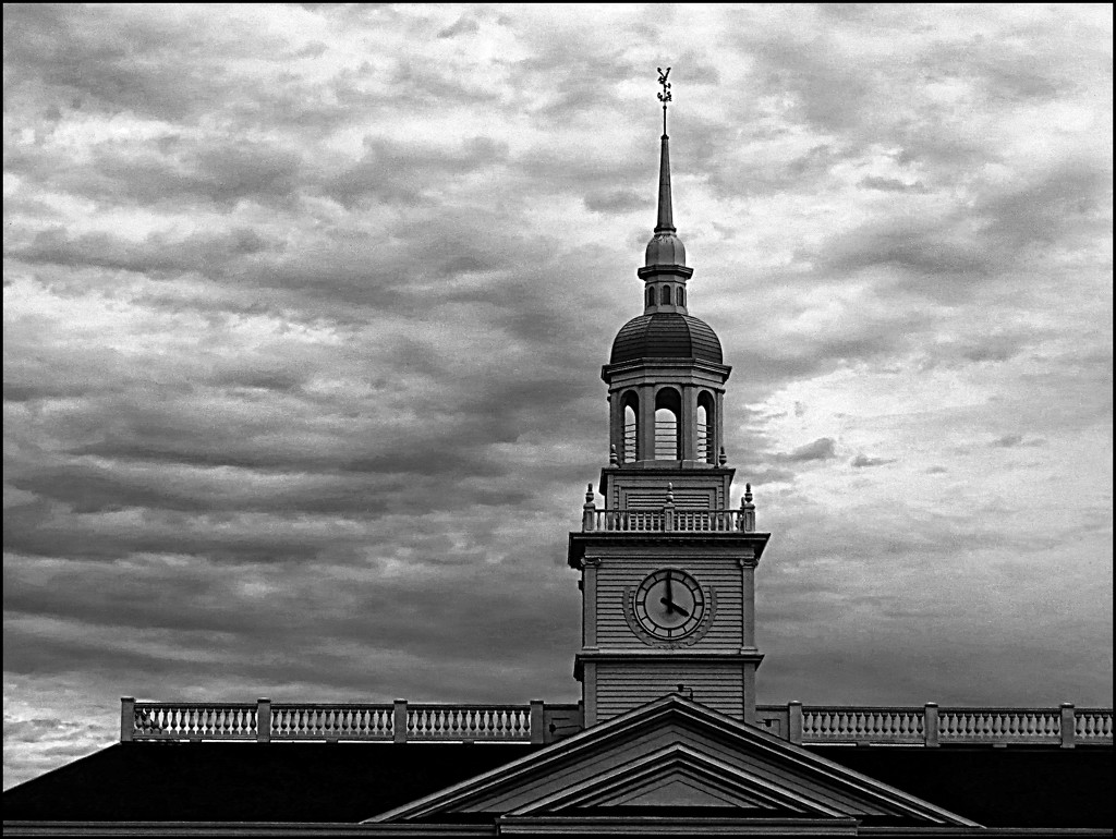 Clouds Above the Spire by olivetreeann