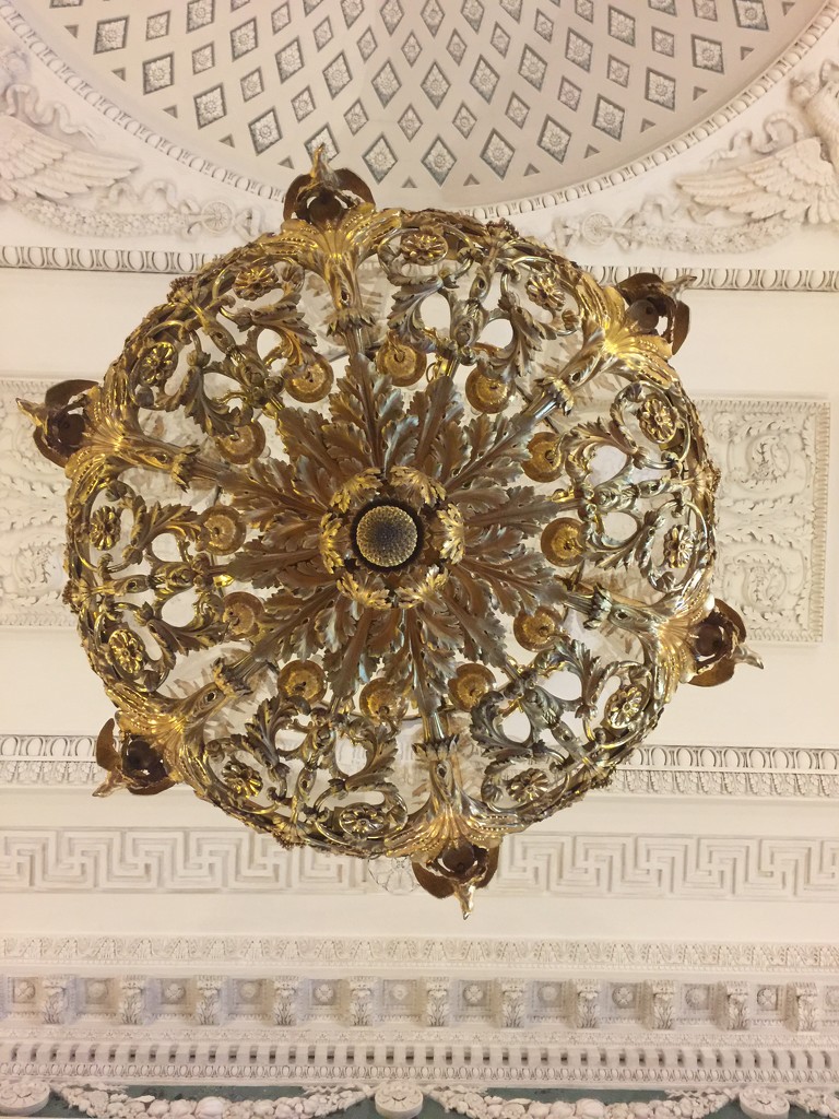 Gold chandelier  by cocobella