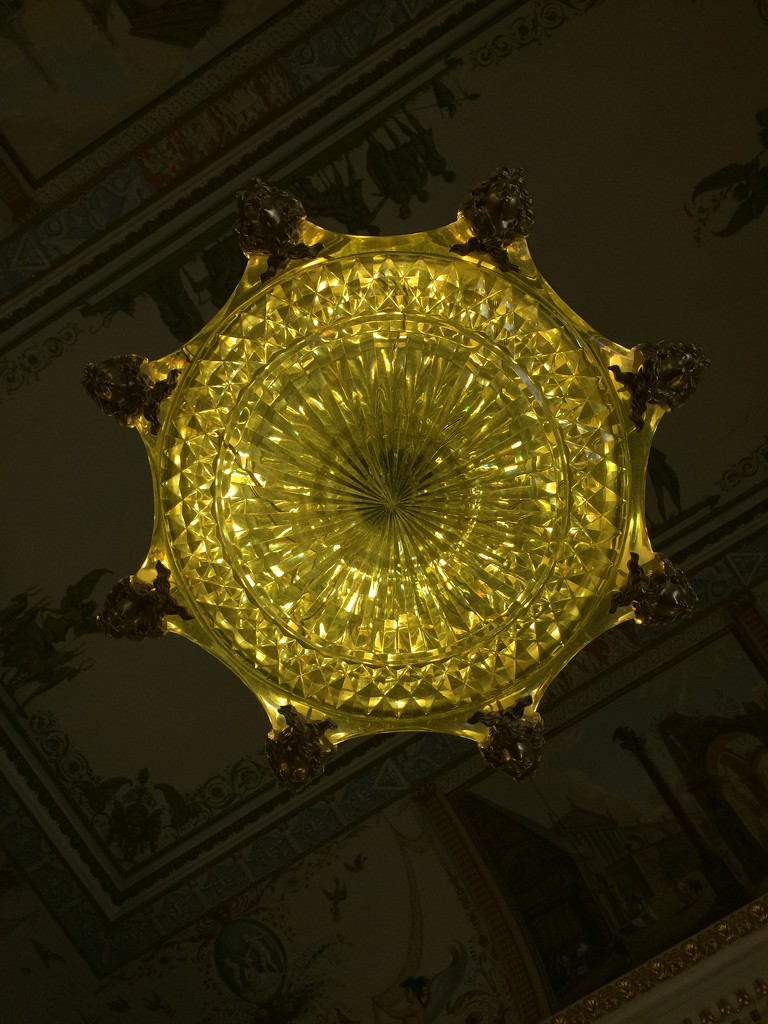 Green chandelier  by cocobella