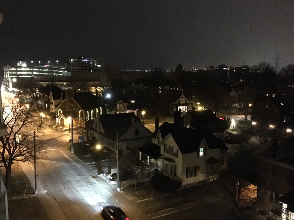 Cold Ontario night. Frozen lights by corktownmum