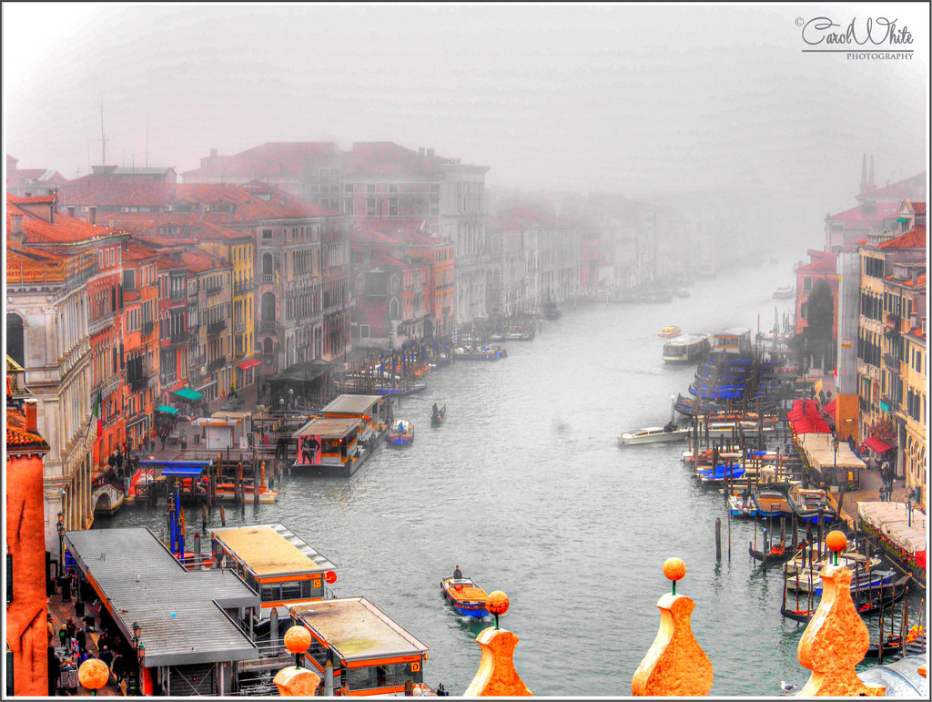 A Foggy Grand Canal, Venice (taken from the viewing platform of the Coin department store) by carolmw