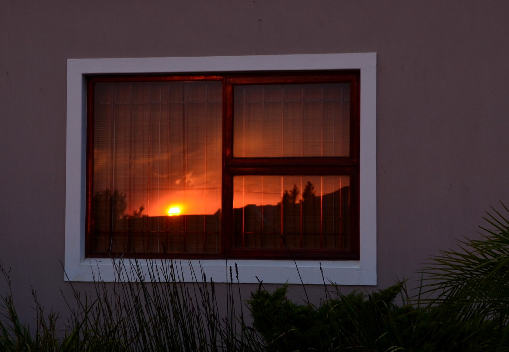 Reflected Smoky Sunset by salza