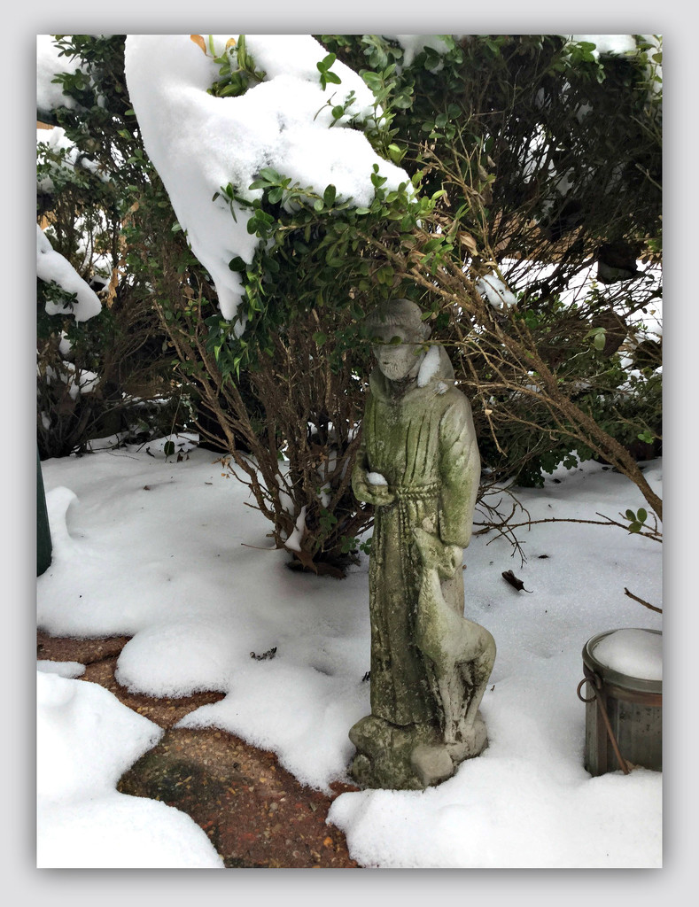 Saint Francis in the Snow by allie912