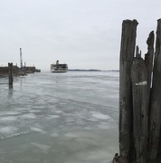 11th Jan 2017 - SS Ste. Claire sitting on the Detroit River at Riverside Park