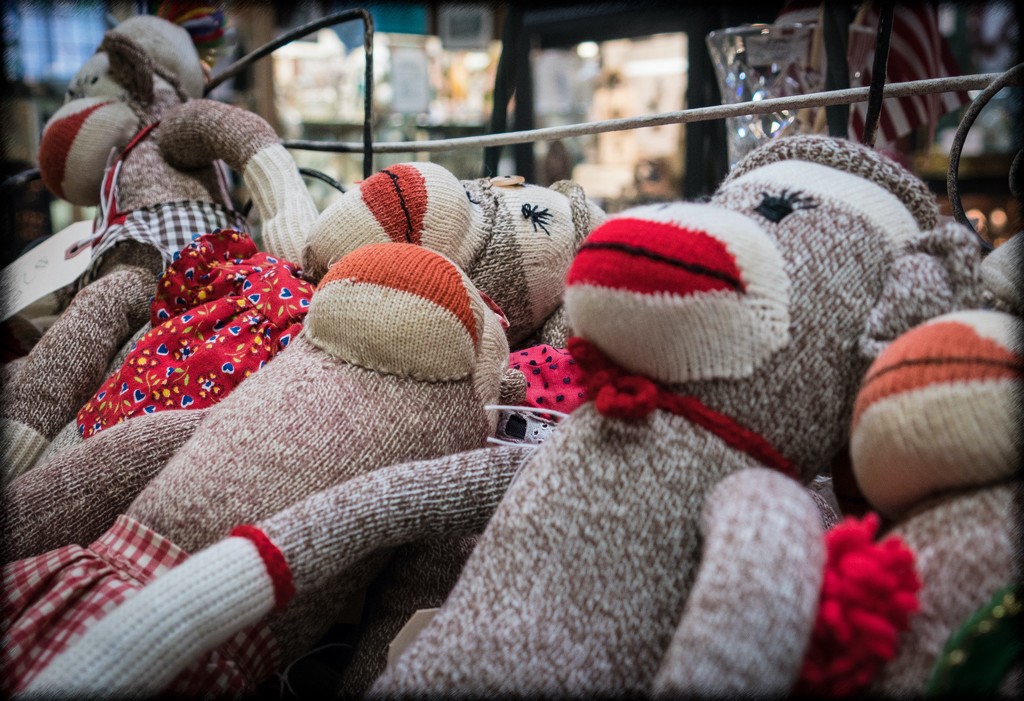 Whole Bunch of Sock Monkeys by stray_shooter
