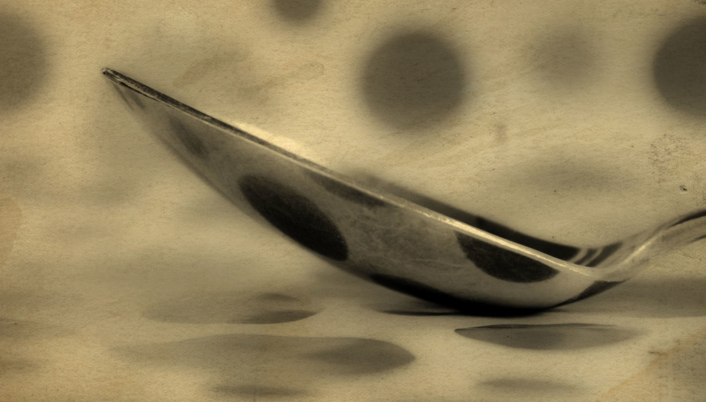sepia spoon - not soup spoon - not sorry  by annied
