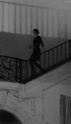 13th Jan 2017 - Girl running down the stairs before Opera Modo at DIA