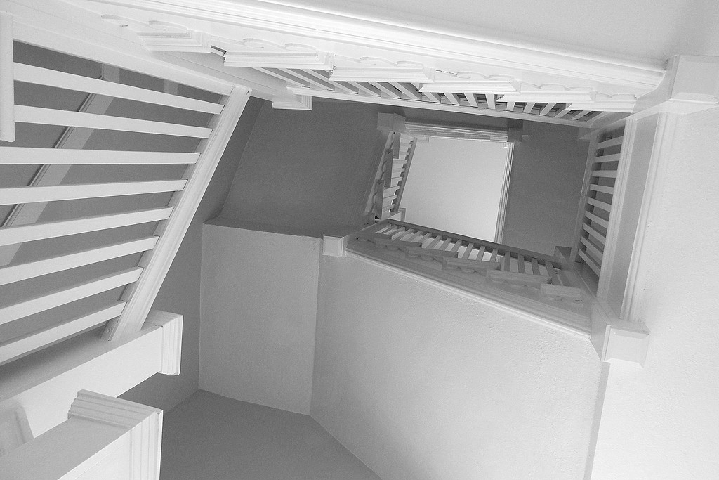 Monochrome stairwell by homeschoolmom