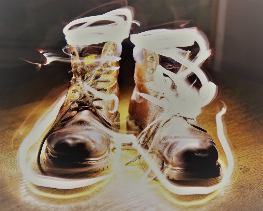 Illuminated Boots by cookingkaren
