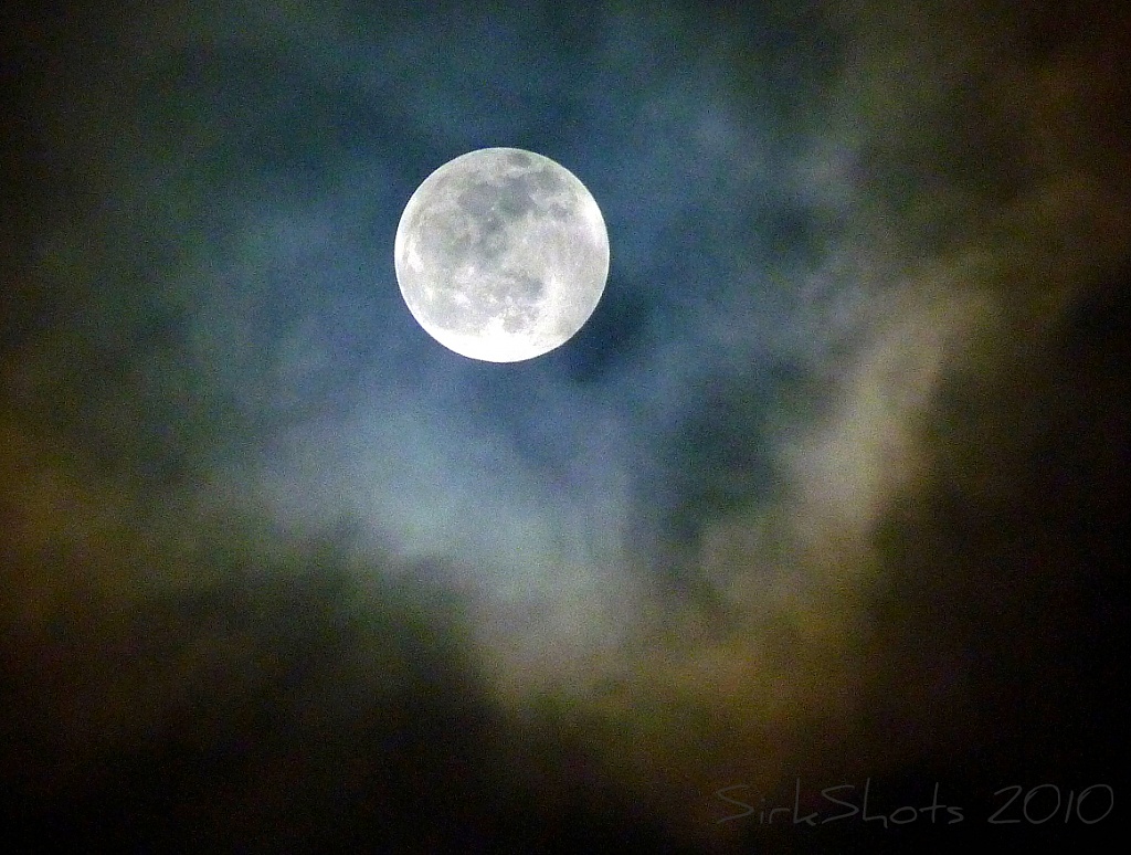 Winter Solstice Full Moon by peggysirk