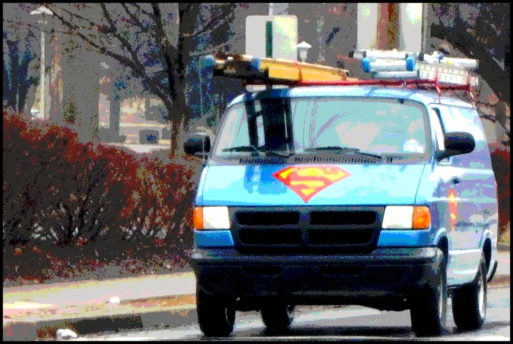 Superman Drives a Van by olivetreeann