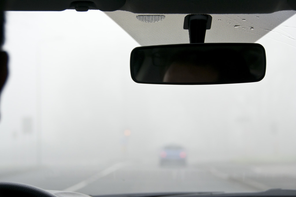 DRIVING IN THICK FOG by sangwann
