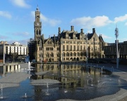 24th Jan 2017 - Water Feature and Town Hall, Bradford