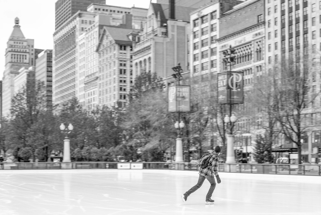 The Lone Skater by taffy
