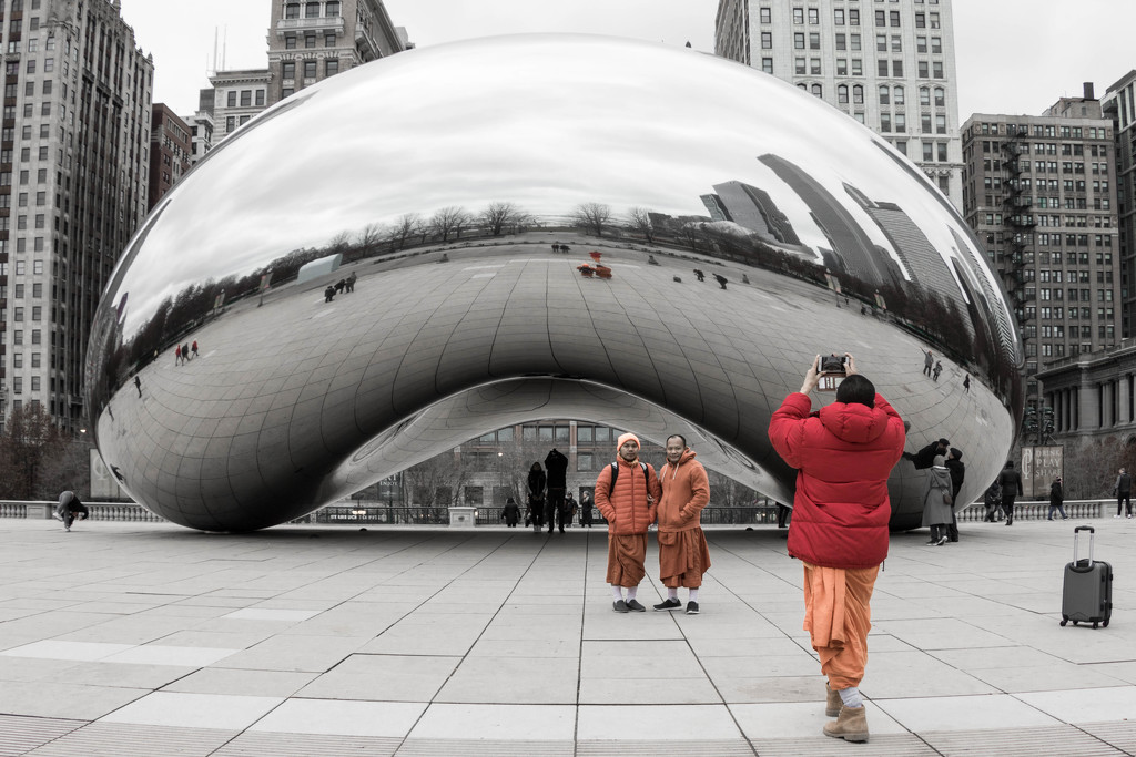 The Monks and The Bean (and check out the guy way to the left) by darylo