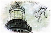 30th Jan 2017 - One Twin Lighthouse Through the Trees
