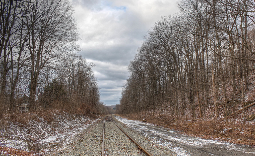 Railroad tracks by mittens