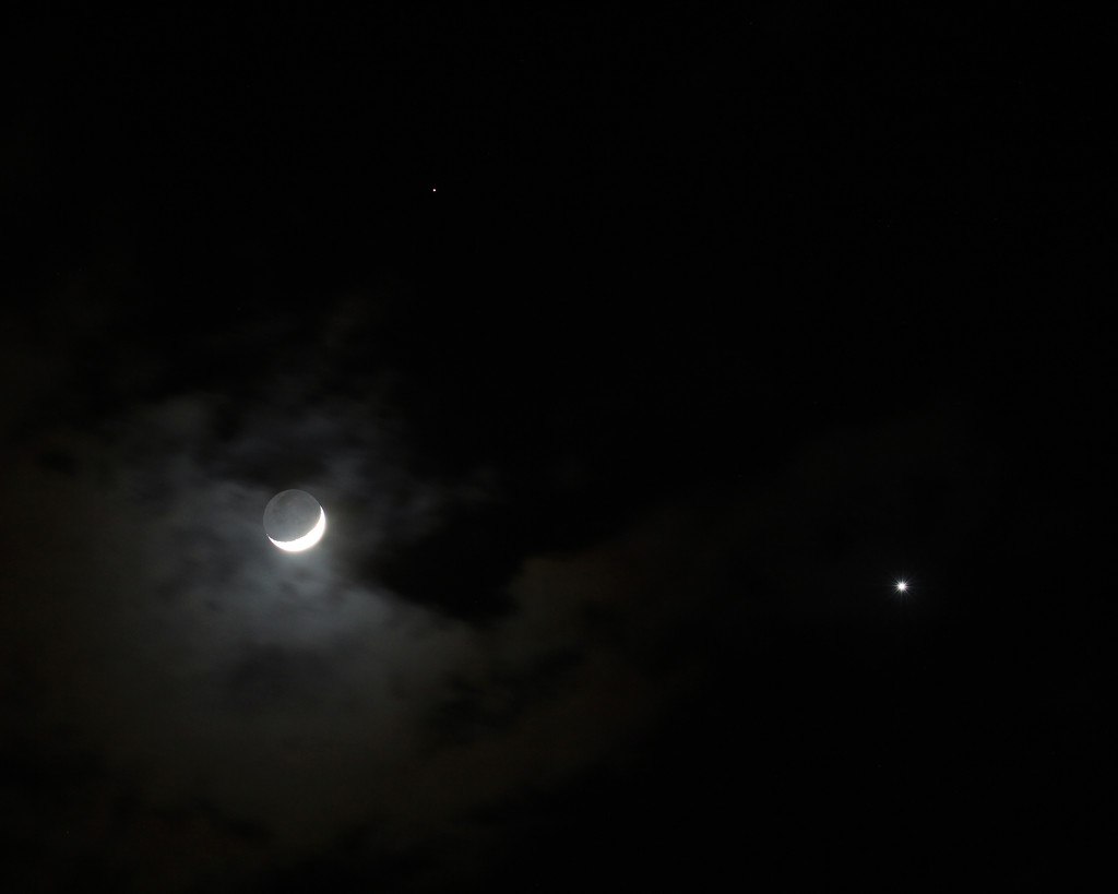 Tuesday, January 31, 2017 - Moon, Venus, Mars by ryanjasonphotography