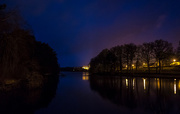 2nd Feb 2017 - Paimpont Lake by night - looking north to the Abbey