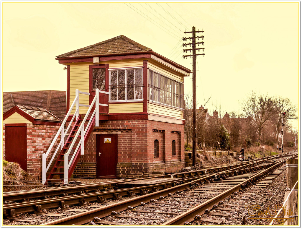 Signal Box,Pitsford Crossing,Brampton Valley Preserved Railway by carolmw