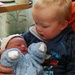 Here's Harley meeting his new brother Caellen who's just 2,hours old by plainjaneandnononsense