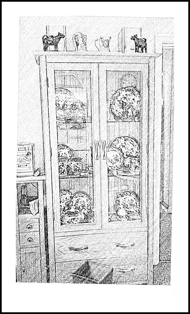 The Glass fronted Cupboard  by beryl